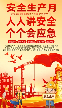 2025年安全月主題海報(bào)